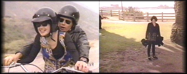Jo tester Jakes motorsykkel